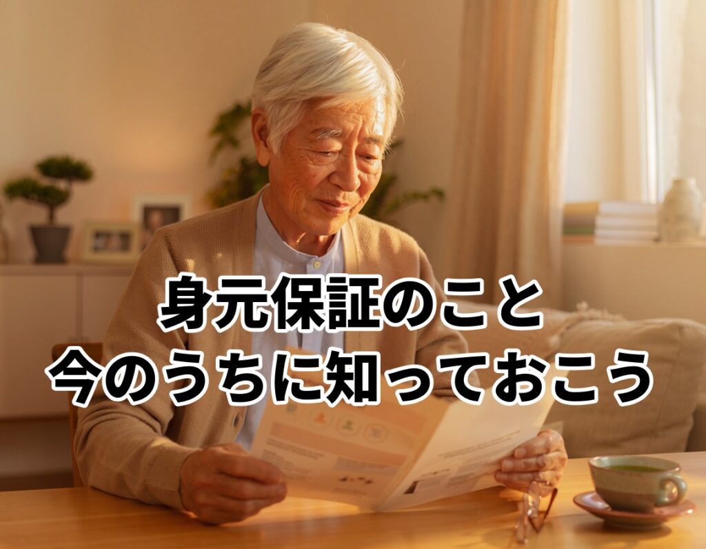 身元保証人がいない人向けの終活対策イメージ