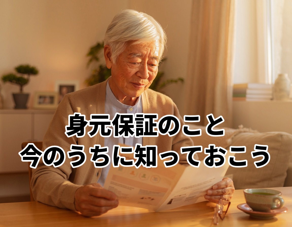 身元保証人がいない人向けの終活対策イメージ