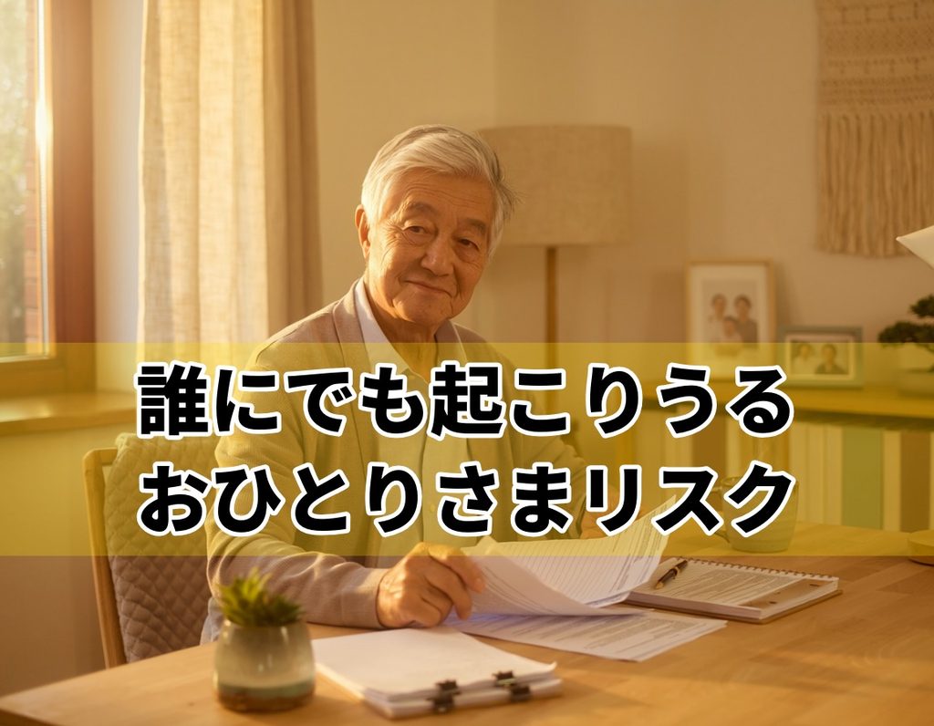 おひとりさまリスクは誰にでもある終活の課題